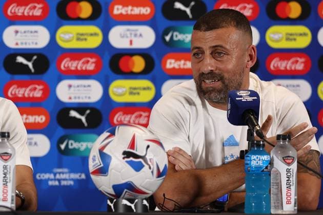 Football, Copa America, Argentina national team, Press conference and training