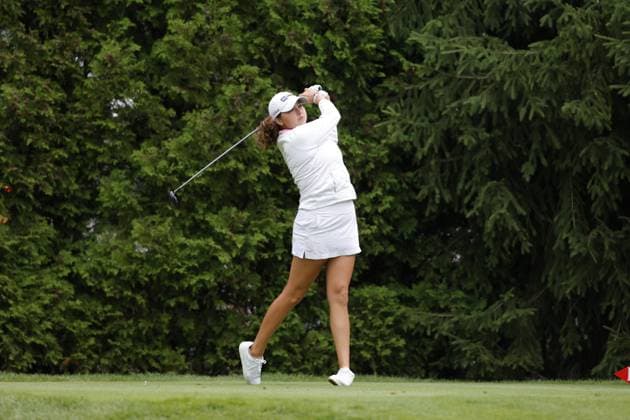 MIDLAND, MI - JUNE 28: LPGA, Golf Damen golfer Alexa Pano plays her tee shot on the 6th hole during the second round of the LPGA Dow Championship on June 28, 2024, at Midland Country Club in Midland, Michigan. (Photo by Brian Spurlock Icon Sportswire) GOLF: JUN 28 LPGA Dow Championship EDITORIAL USE ONLY Icon24062859