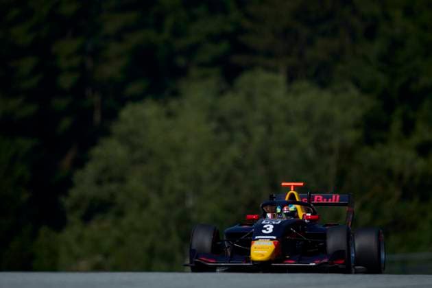 F1 Grand Prix of Austria - Sprint Race Arvid Lindblad of Great Britain and PREMA Racing (3) drives on track during the Sprint Race ahead the F1 Grand Prix of Austria at Red Bull Ring on June 29, 2024, in Spielberg, Austria. Spielberg Red Bull Ring Spielberg Austria RL_GPF1AT24_00583 Copyright: xRicardoxLarreinax