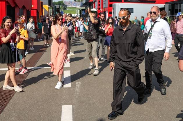 Arrival at the paddock, Lewis Hamilton Mercedes AMG , Sprint, Grand Prix of Austria, Motorsport, Men, Formula 1, 29 06 2024 Spielberg Styria Austria Copyright: xkolbert-press ChristianxKolbertx