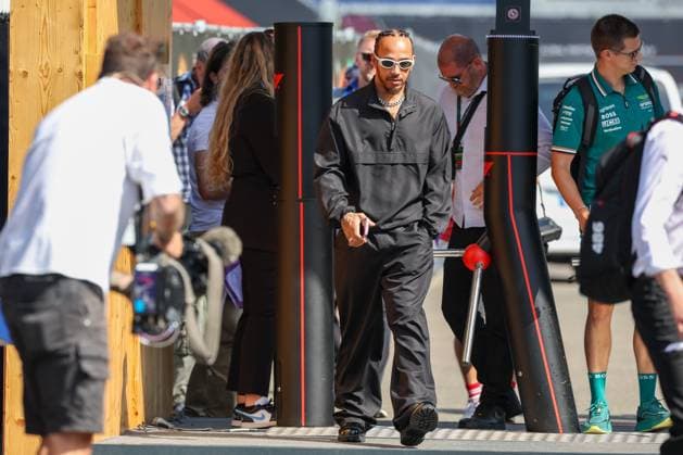 Arrival at the paddock, Lewis Hamilton Mercedes AMG , Sprint, Grand Prix of Austria, Motorsport, Men, Formula 1, 29 06 2024 Spielberg Styria Austria Copyright: xkolbert-press ChristianxKolbertx