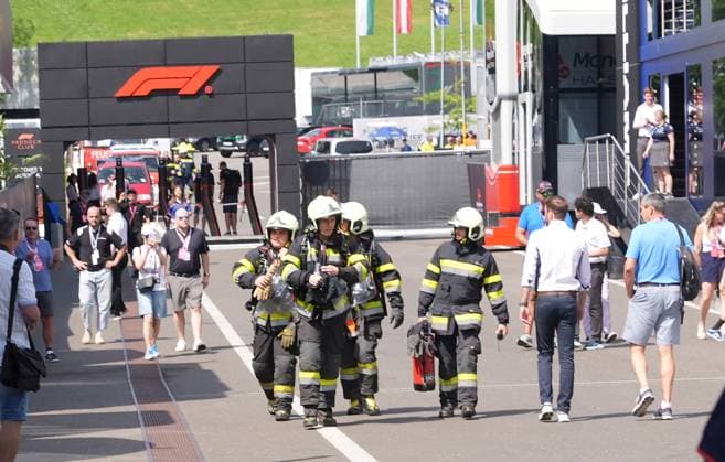29 06 2024, Red Bull Ring, Spielberg, Formula 1 Grand Prix of Austria 2024 , pictured The Spielberg fire department in the Spielberg paddock Defodi 506 20240629 hbr 0251 Defodi-506