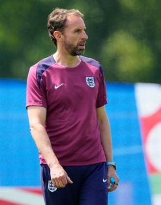 England manager Gareth Southgate England Training, UEFA European Championship, EM, Europameisterschaft 2024, Round of 16, Football, Spa & Golf Resort Weimarer Land, Blankenhain, Germany, 29 Jun 2024 EDITORIAL USE ONLY No use with unauthorised audio, video, data, fixture lists, club league logos or live services. Online in-match use limited to 120 images, no video emulation. No use in betting, games or single club league player publications. Copyright: xDavexShopland Shutterstockx 14560784j