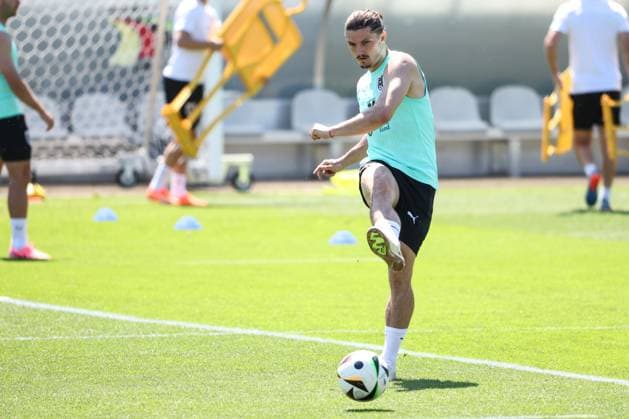 SOCCER - UEFA EURO, EM, Europameisterschaft,Fussball 2024 BERLIN,GERMANY,29.JUN.24 - SOCCER -UEFA EURO 2024, OEFB, Oesterreichischer Fussball-Bund, training. Image shows Marcel Sabitzer (AUT).  GEPAxpictures xArminxRauthner