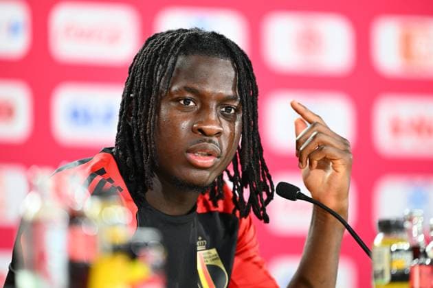 Belgium Media Activities - UEFA EURO, EM, Europameisterschaft,Fussball 2024 29 06 2024 FREIBERG AM NECKA, GERMANY - JUNE 29 : Bakayoko Johan forward of Belgium talking to the press during a press conference, PK, Pressekonferenz of the Belgian Red Devils at the UEFA EURO 2024 European Football Championship tournament on June 29, 2024 in Freiberg am Necka, Germany, 29 06 2024 Freiberg am Necka Germany  Copyright: xVincentxKalutx