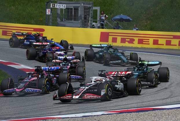 29 06 2024, Red Bull Ring, Spielberg, Formula 1 Austrian Grand Prix 2024 , pictured Esteban Ocon FRA , Alpine F1 Team, Kevin Magnussen DNK , Haas F1 Team, Lance Stroll CAN , Aston Martin Aramco Cognizant Formula One Team, Pierre Gasly FRA , Fernando Alonso ESP Defodi 506 20240629 hbr 0690 Defodi-506