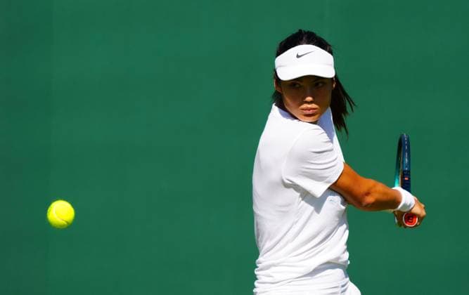 Emma Raducanu practices on Court 18 Wimbledon Tennis Championships, Practice and Previews, The All England Lawn Tennis and Croquet Club, London, UK - 29 Jun 2024  Copyright: xJavierxGarcia Shutterstockx 14560180az