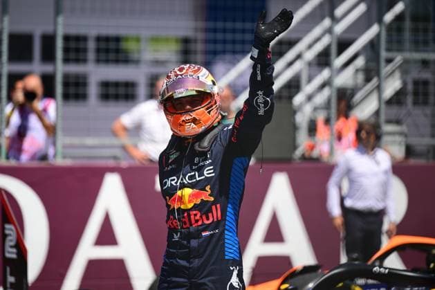 F1 Grand Prix of Austria - Sprint & Qualifying Max Verstappen of Red Bull Racing Honda is celebrating during the sprint race of the Austrian GP, the 11th round of the Formula 1 World Championship, WM, Weltmeisterschaft 2024, in Red Bull Ring, Spielberg Bei Knittenfeld, Stirya, Austria, on June 29, 2024. Spielberg Bei Knittenfeld Stirya Austria  Copyright: xAndreaxDiodatox originalFilename:diodato-notitle240629_npc1H.jpg