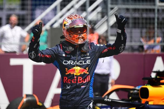 F1 Grand Prix of Austria - Sprint & Qualifying Max Verstappen of Red Bull Racing Honda is celebrating during the sprint race of the Austrian GP, the 11th round of the Formula 1 World Championship, WM, Weltmeisterschaft 2024, in Red Bull Ring, Spielberg Bei Knittenfeld, Stirya, Austria, on June 29, 2024. Spielberg Bei Knittenfeld Stirya Austria  Copyright: xAndreaxDiodatox originalFilename:diodato-notitle240629_nptRT.jpg
