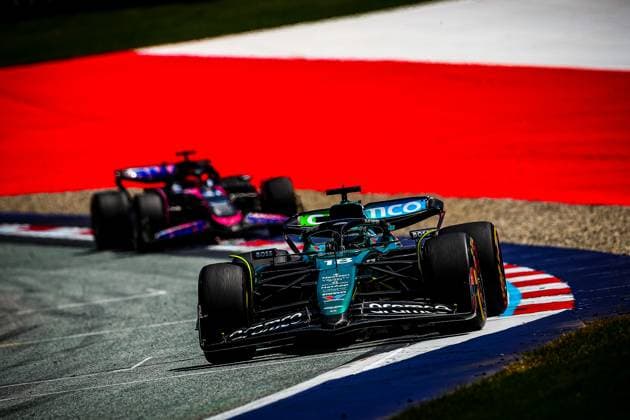 18 Lance Stroll, (CND) Aramco Aston Martin Mercedes during the Austrian GP, Spielberg 27-30 June 2024, Formula 1 World Championship, WM, Weltmeisterschaft 2024.  Copyright: xFedericoxBasile IPAxSportx xipa-x xx IPA_47593634 IPA_Agency_IPA47593634