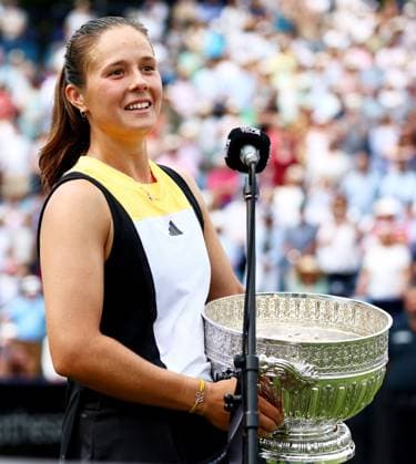 Daria Kasatkina seen with the trophy after winning the Women s Singles Final. Rothesay International Eastbourne, Day 7, Tennis, Devonshire Park, Eastbourne, UK - 29 June 2024  Copyright: xJamesxMarsh Shutterstockx 14555509ae