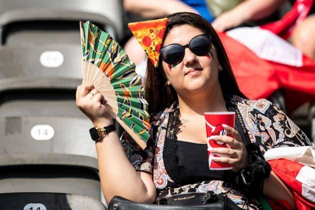 UEFA EURO 2024 Switzerland Italy 29 06 2024 Fans of Italy until the start of the match, pizza UEFA EURO 2024 Switzerland Italy Olympiastadion, Berlin 29 06 2024 Copyright: xBEAUTIFULxSPORTS Buriakovx
