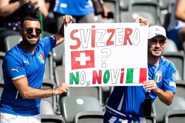 UEFA EURO 2024 Switzerland Italy 29 06 2024 Fans of Italy until the start of the match UEFA EURO 2024 Switzerland Italy Olympiastadion, Berlin 29 06 2024 Copyright: xBEAUTIFULxSPORTS Buriakovx