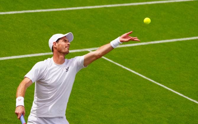 Andy Murray practices Wimbledon Tennis Championships, Practice and Previews, The All England Lawn Tennis and Croquet Club, London, UK - 29 Jun 2024  Copyright: xJavierxGarcia Shutterstockx 14560180cu