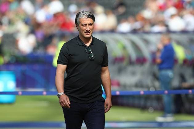 29 06 2024, xtgx, European Football Championship 2024 1 8 Final, Switzerland Italy emspor, v l Coach Head Coach Murat Yakin Switzerland DFL DFB REGULATIONS PROHIBIT ANY USE OF PHOTOGRAPHS as IMAGE SEQUENCES and or QUASI VIDEO Berlin