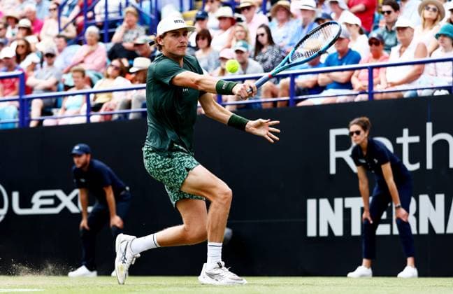 Max Purcell of Australia during the Men s Singles Final. Rothesay International Eastbourne, Day 7, Tennis, Devonshire Park, Eastbourne, UK - 29 June 2024  Copyright: xJamesxMarsh Shutterstockx 14555509cg