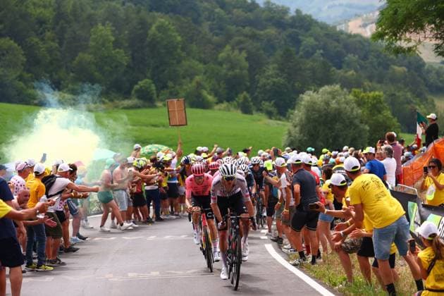 Tour de France 2024 - Stage 01 RIMINI, ITALY - JUNE 29 : Illustration picture during stage 1 of the 111th edition of the Tour de France 2024 cycling race, a stage of 206 kms with start in Florence and finish in Rimini on June 29, 2024 in Rimini, Italy, 29 06 2024 Rimini Italy  Copyright: xLucaxBettinix
