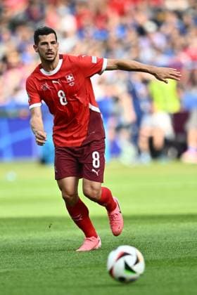 BERLIN, GERMANY - JUNE 29: Remo Freuler of Switzerland during the match between Switzerland and Italy on Round of 16 - UEFA EURO, EM, Europameisterschaft,Fussball 2024 at Olympiastadion on June 28, 2024 in Berlin, Germany. Photo by Sebastian Frej Switzerland v Italy - Round of 16 - UEFA EURO 2024 Copyright: xSebastianxFrejx