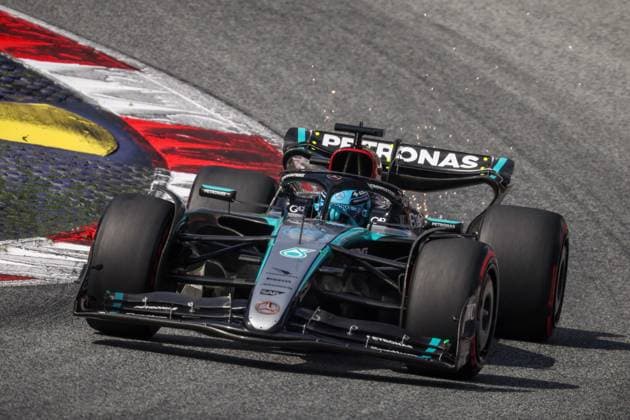 Foto IPP Enrico Schiavi Spielberg 29-06-2024 Formula 1 F1 Gran Premio di Austria 2024 Qualifiche nella foto: George Russell - Mercedes Spielberg italy  Copyright: xR4924_italyphotopressx