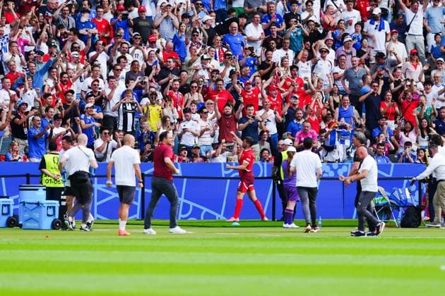 Goal celebration Switzerland after scoring 1 0 Remo Freuler Switzerland, 08 GER, Switzerland vs Italy, European Football Championship, UEFA Euro 2024, round of 16, 29 06 2024 GER, Switzerland vs Italy, European Football Championship, UEFA Euro 2024, round of 16, 29 06 2024 Berlin Copyright: xEibner-Pressefoto MarcelxvonxFehrnx EP_MFN