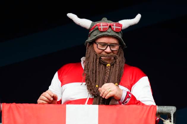 Germany v Denmark: Round of 16 - UEFA EURO, EM, Europameisterschaft,Fussball 2024 Danish supporter prior the UEFA EURO 2024 round of 16 match between Germany and Denmark at Football Stadium Dortmund on June 29, 2024 in Dortmund, Germany. Dortmund Germany  Copyright: xJosexBretonx originalFilename:bretonhernandez-germanyv240629_npk6M.jpg