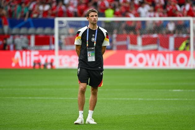 Soccer, Men, Season 2023 24, Euro EM 2024 Round of 16 in Dortmund , Germany Denmark, Thomas Müller Mueller Germany , 29 06 2024, Copyright: xMatthiasxKochx
