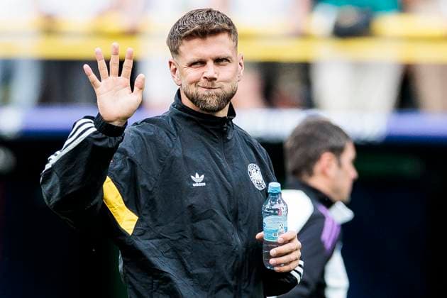 UEFA EURO 2024 Germany Denmark 29 06 2024 Niclas Füllkrug Germany, 9 waves during the pitch inspection UEFA EURO 2024 Germany Denmark BVB Stadion Dortmund, Dortmund on 29 06 2024 Copyright: xBEAUTIFULxSPORTS Wunderlx