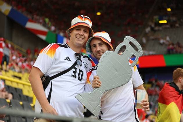 29 06 2024, Football, Men, UEFA European Championship 2024, Round of 16, Germany Denmark, The German fans at Signal Iduna Park Dortmund Signal Iduna Park North Rhine-Westphalia Germany EN Copyright: xSebastianxBachx