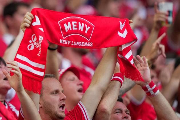 Denmark s supporters during the Euro 2024 soccer match between Germany and Denmark at the BVB Stadium , Dortmund , Germany - Saturday 29 June 2024. - Soccer .  Copyright: xSpada LaPressex