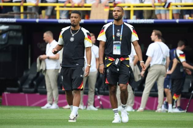 29 06 2024, Football, Men, UEFA European Championship 2024, Round of 16, Germany Denmark, Jonathan Tah Germany , Benjamin Henrichs Germany Dortmund Signal Iduna Park North Rhine-Westphalia Germany EN Copyright: xSebastianxBachx