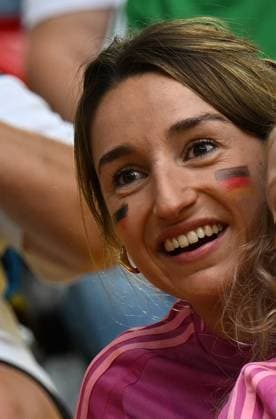 29 06 2024, xpsx, Football EM 2024 1 8 Final, Germany Denmark emspor, v l Lena Wurzenberger, the girlfriend of national coach Julian Nagelsmann DFL DFB REGULATIONS PROHIBIT ANY USE OF PHOTOGRAPHS as IMAGE SEQUENCES and or QUASI VIDEO Dortmund
