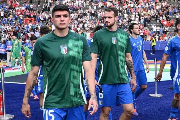 Raoul Bellanova and Federico Gatti of Italy during the UEFA EURO, EM, Europameisterschaft,Fussball 2024 Round of 16 match between Switzerland and Italy at Olympiastadion, June 29, 2024 in Berlin, Germany.  Copyright: xDomenicoxCippitelli IPAxSportx x xx IPA_47599788 IPA_Agency_IPA47599788