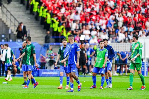 Italy disappointed disappointment after defeat GER, Switzerland vs Italy, European Football Championship, UEFA Euro 2024, Round of 16, 29 06 2024 GER, Switzerland vs Italy, European Football Championship, UEFA Euro 2024, Round of 16, 29 06 2024 Berlin Copyright: xEibner-Pressefoto MarcelxvonxFehrnx EP_MFN