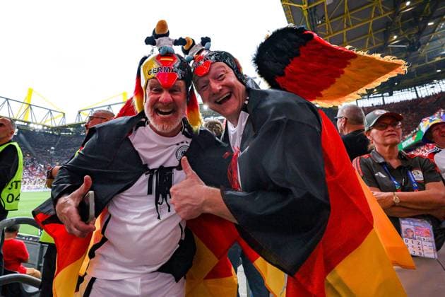 Germany v Denmark Euro 2024 29 06 2024. Round of 16 Germany fans during the Round of 16 Euro 2024 match between Germany and Denmark at Signal Iduna Park, Dortmund, Germany on 29 June 2024. Editorial use only , Copyright: xNigelxKeenex PSI-19906-0013