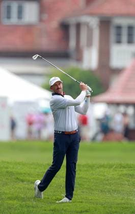 Rocket Mortgage Classic Ben Silverman of Palm Beach Gardens, Florida hits to the 3rd green with the clubhouse in the background during the thirsd round of the Rocket Mortgage Classic at Detroit Golf Club on Saturday, June 29, 2024 in Detroit, Michigan. Detroit Michigan United States  Copyright: xAmyxLemusx originalFilename:lemus-rocketmo240629_npnBV.jpg
