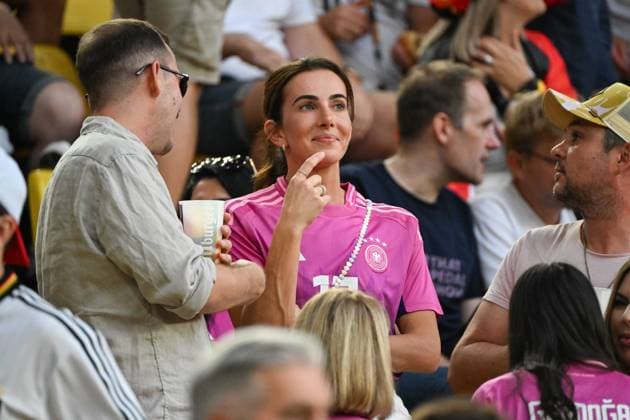 Soccer, Men, Season 2023 24, Euro EM 2024 Round of 16 in Dortmund , Germany Denmark, Lisa Müller Mueller wife of Thomas Müller Mueller , 29 06 2024, Copyright: xMatthiasxKochx