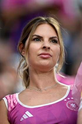 29 06 2024, Football UEFA EURO 2024, round of 16, Germany Denmark, in the BVB Arena Dortmund, Lisa the wife of Niclas Füllkrug Germany