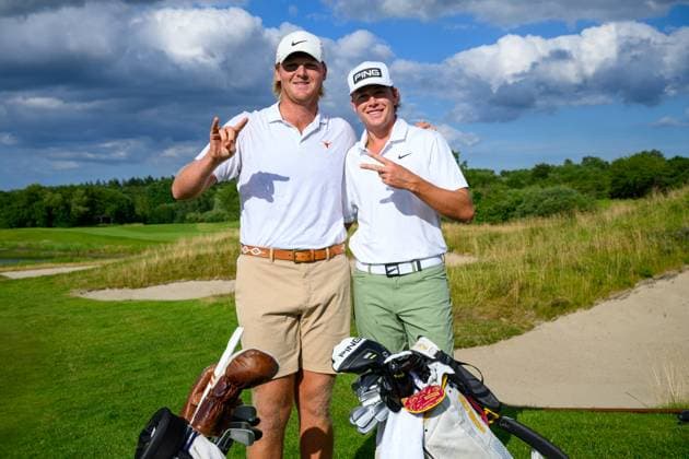 European Amateur Championship Final Round 29 06 24, Farum, Danmark MORRISON, Tommy from the United states wins the tournament after three extra holes Here with SUMMERHAYS, Preston also from the US and started final round as the leader SUMMERHAYS, Preston ended up in third place European Amateur Championship Final Round 29 06 24 Farum, Danmark 29 June, 2024 Farum Danmark Copyright: xMichaelxBarrettxBoesenx