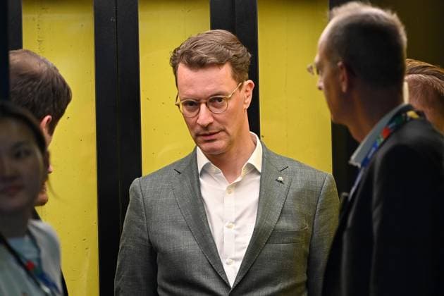 29 06 2024, xjrdrx, European Football Championship 2024 1 8 Final, Germany Denmark emspor, v l Hendrik Wüst Minister President of North Rhine-Westphalia UEFA REGULATIONS PROHIBIT ANY USE OF PHOTOGRAPHS as IMAGE SEQUENCES and or QUASI VIDEO Dortmund