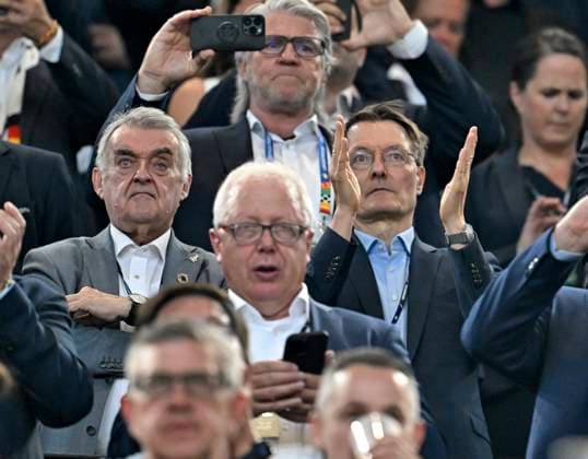EURO 2024, Germany - Denmark, celebrities in the stands