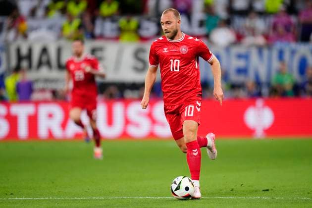 Germany v Denmark: Round of 16 - UEFA EURO, EM, Europameisterschaft,Fussball 2024 Christian Eriksen central midfield of Denmark and Manchester United, ManU during the UEFA EURO 2024 round of 16 match between Germany and Denmark at Football Stadium Dortmund on June 29, 2024 in Dortmund, Germany. Dortmund Germany  Copyright: xJosexBretonx originalFilename:bretonhernandez-germanyv240629_npXhB.jpg