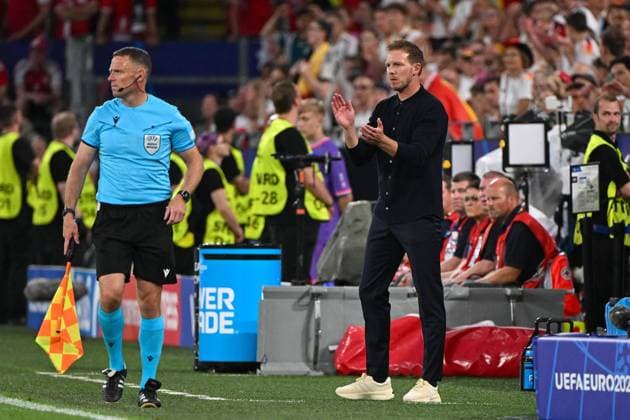 Soccer, men, season 2023 24, Euro EM 2024 round of 16 in Dortmund , Germany Denmark, coach national coach Julian Nagelsmann Germany , 29 06 2024, Copyright: xMatthiasxKochx