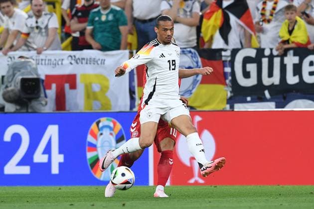 Soccer UEFA EURO 2024 Round of 16 Germany Denmark on 29 06 2024 at BVB Stadion Dortmund in Dortmund Leroy Sane Germany xRx