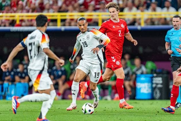 Leroy Sane Germany 19 Germany vs Denmark, Men, Football, Round of 16, EURO 2024, 29 06 2024, European Championship Germany vs Denmark, Men, Football, Round of 16, EURO 2024, 29 06 2024, European Championship Dortmund Copyright: xEibner-Pressefoto BahhoxKarax EP_GER