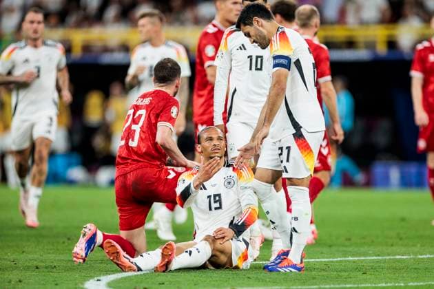 UEFA EURO 2024 Germany Denmark 29 06 2024 Ilkay Gündogan Germany, 21 helps Leroy Sane Germany, 19 UEFA EURO 2024 Germany Denmark BVB Stadion Dortmund, Dortmund on 29 06 2024 Copyright: xBEAUTIFULxSPORTS Wunderlx