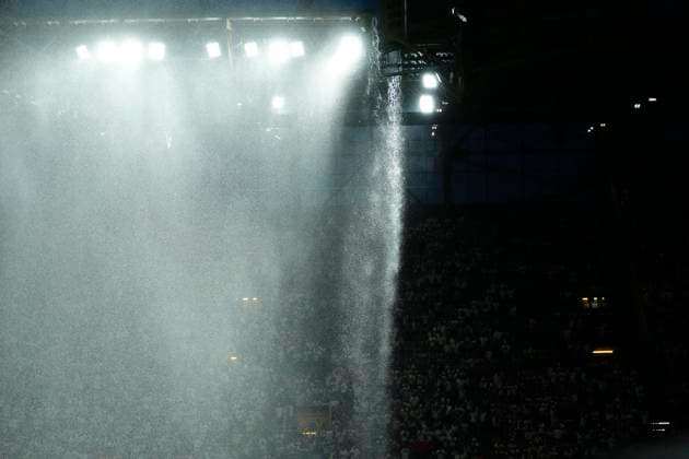Germany v Denmark: Round of 16 - UEFA EURO, EM, Europameisterschaft,Fussball 2024 Match stopped due to rain during the UEFA EURO 2024 round of 16 match between Germany and Denmark at Football Stadium Dortmund on June 29, 2024 in Dortmund, Germany. Dortmund Germany  Copyright: xJosexBretonx originalFilename:bretonhernandez-germanyv240629_nptT6.jpg