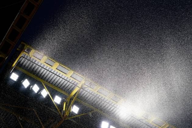 Heavy rain during the Euro 2024 soccer match between Germany and Denmark at the BVB Stadium , Dortmund , Germany - Saturday 29 June 2024. - Soccer .  Copyright: xSpada LaPressex