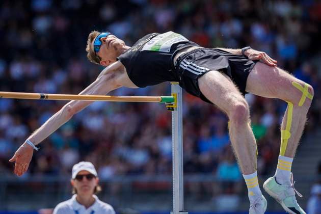 Sport Themen der Woche KW26 Sport Bilder des Tages Deutsche Leichtathletik-Meisterschaften; Braunschweig, 29.06.2024 Tobias Potye (LG Stadtwerke München); Deutsche Leichtathletik-Meisterschaften am 29.06.2024 im Eintracht-Stadion, Braunschweig (Niedersachsen). *** German Athletics Championships Braunschweig, 29 06 2024 Tobias Potye LG Stadtwerke München German Athletics Championships on 29 06 2024 at Eintracht Stadium, Braunschweig Lower Saxony Copyright: xBEAUTIFULxSPORTS AxelxKohringx