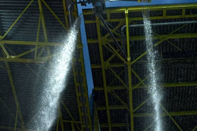 Soccer UEFA EURO 2024 Round of 16 Germany Denmark on 29 06 2024 at BVB Stadion Dortmund in Dortmund Rain flows down from the stadium roof xRx