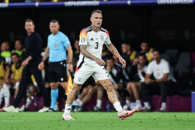 Sport, Football, UEFA EURO 2024 Round of 16 Germany Denmark 29 06 2024, BVB Stadium Dortmund David Raum Germany, 3 Dortmund BVB Stadium Dortmund North Rhine-Westphalia Germany